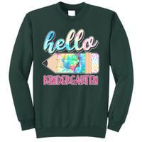 Cute Tie Dye Pencil Hello Kindergarten Sweatshirt