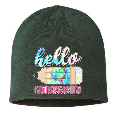Cute Tie Dye Pencil Hello Kindergarten Sustainable Beanie