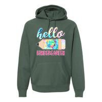 Cute Tie Dye Pencil Hello Kindergarten Premium Hoodie