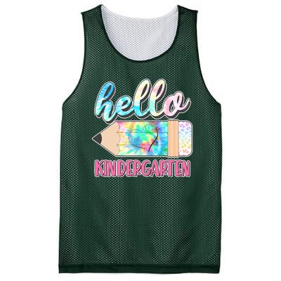 Cute Tie Dye Pencil Hello Kindergarten Mesh Reversible Basketball Jersey Tank