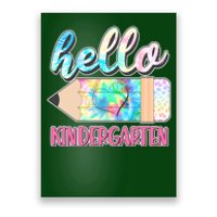 Cute Tie Dye Pencil Hello Kindergarten Poster