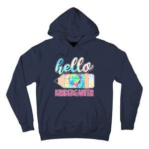 Cute Tie Dye Pencil Hello Kindergarten Tall Hoodie