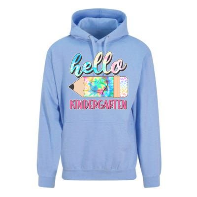 Cute Tie Dye Pencil Hello Kindergarten Unisex Surf Hoodie