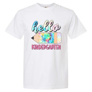 Cute Tie Dye Pencil Hello Kindergarten Garment-Dyed Heavyweight T-Shirt