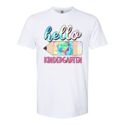 Cute Tie Dye Pencil Hello Kindergarten Softstyle CVC T-Shirt