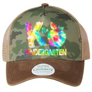 Cute Tie Dye K Is For Kindergarten Legacy Tie Dye Trucker Hat