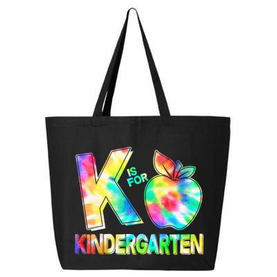 Cute Tie Dye K Is For Kindergarten 25L Jumbo Tote