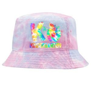 Cute Tie Dye K Is For Kindergarten Tie-Dyed Bucket Hat