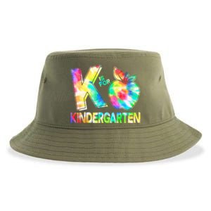 Cute Tie Dye K Is For Kindergarten Sustainable Bucket Hat