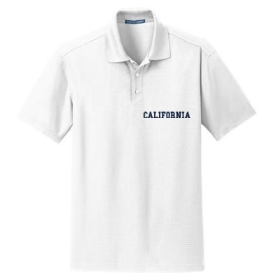 California Throwback Design Classic Dry Zone Grid Polo