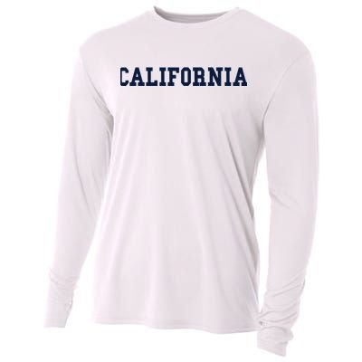 California Throwback Design Classic Cooling Performance Long Sleeve Crew