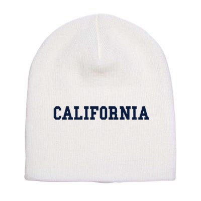 California Throwback Design Classic Short Acrylic Beanie