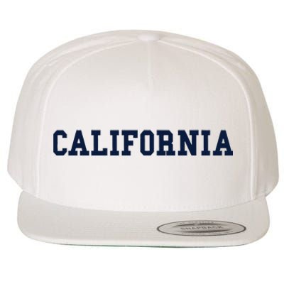 California Throwback Design Classic Wool Snapback Cap