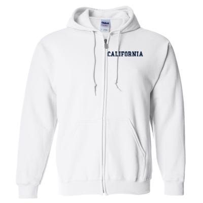 California Throwback Design Classic Full Zip Hoodie