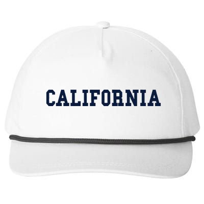 California Throwback Design Classic Snapback Five-Panel Rope Hat