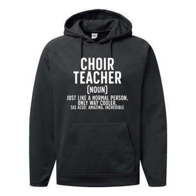 Choir Teacher Definition Choir Teaching Performance Fleece Hoodie