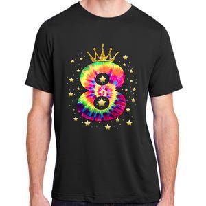 Colorful Tie Dye 8 Year Old 8th Birthday Adult ChromaSoft Performance T-Shirt