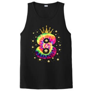 Colorful Tie Dye 8 Year Old 8th Birthday PosiCharge Competitor Tank