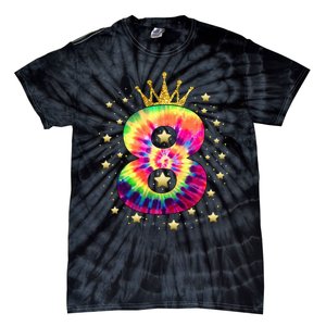 Colorful Tie Dye 8 Year Old 8th Birthday Tie-Dye T-Shirt