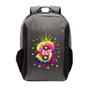 Colorful Tie Dye 8 Year Old 8th Birthday Vector Backpack