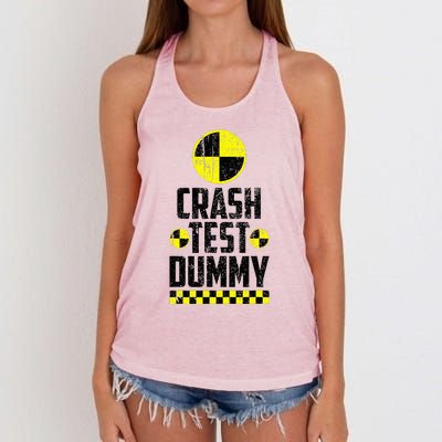 Crash Test Dummy Last Minute Costume Women's Knotted Racerback Tank