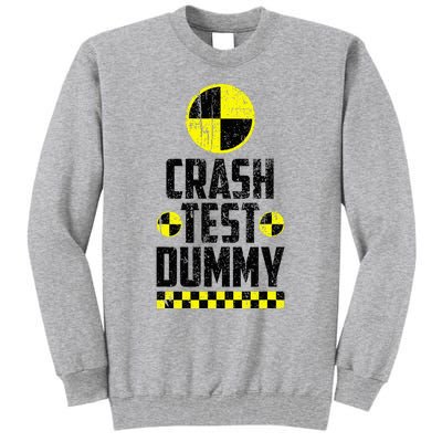 Crash Test Dummy Last Minute Costume Tall Sweatshirt