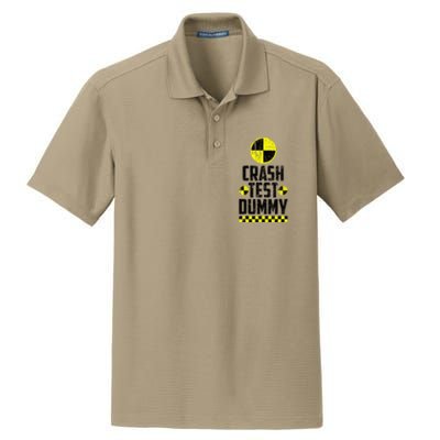 Crash Test Dummy Last Minute Costume Dry Zone Grid Polo