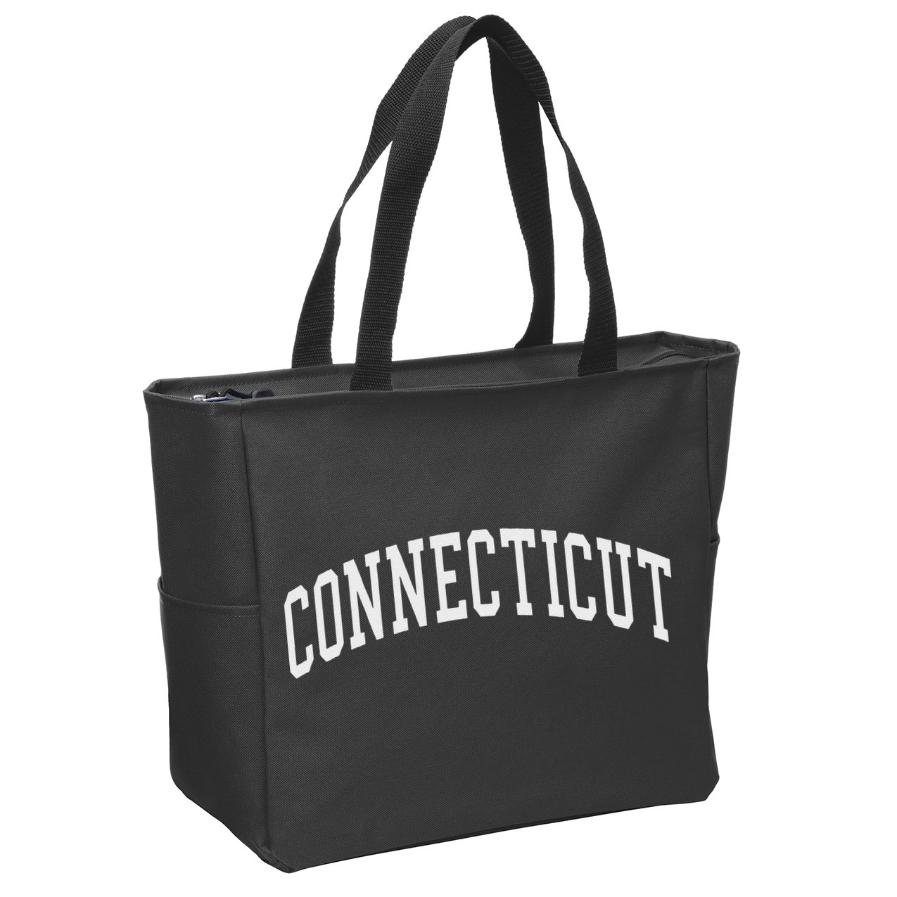 Connecticut Throwback Design Classic Zip Tote Bag