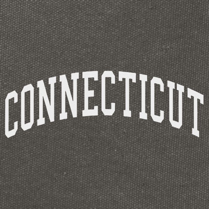 Connecticut Throwback Design Classic Cotton Canvas Backpack