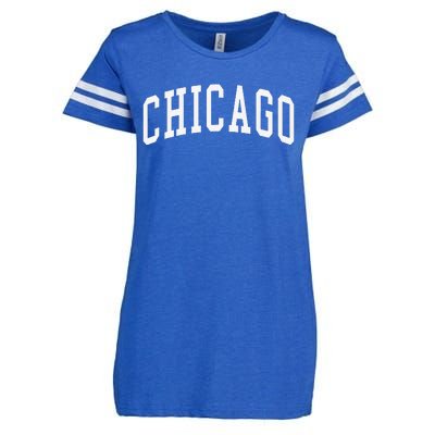 Chicago Throwback Design Classic Enza Ladies Jersey Football T-Shirt