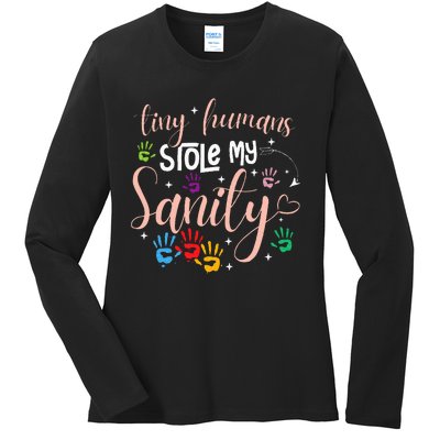 Childcare Teacher Daycare Provider Ladies Long Sleeve Shirt