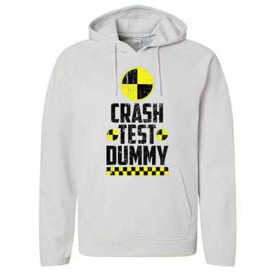 Crash Test Dummy Last Minute Costume Performance Fleece Hoodie