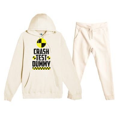 Crash Test Dummy Last Minute Costume Premium Hooded Sweatsuit Set