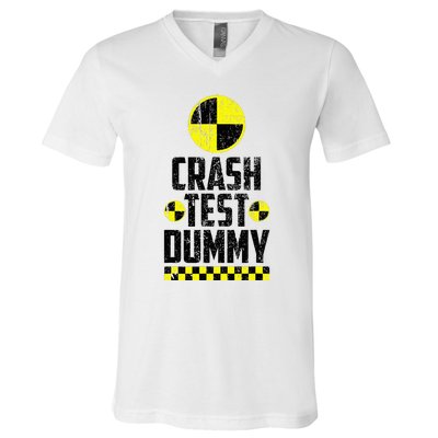 Crash Test Dummy Last Minute Costume V-Neck T-Shirt