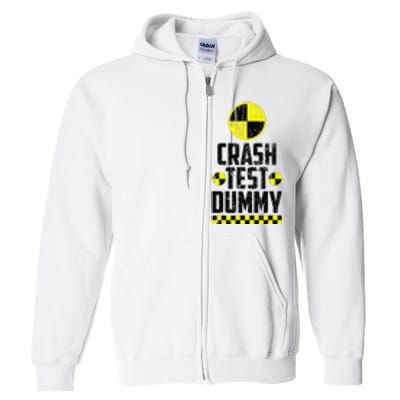 Crash Test Dummy Last Minute Costume Full Zip Hoodie