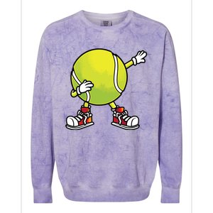 Cute Tennis Design For Tennis Player Racket Sport Colorblast Crewneck Sweatshirt