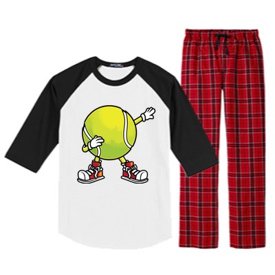 Cute Tennis Design For Tennis Player Racket Sport Raglan Sleeve Pajama Set