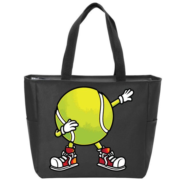 Cute Tennis Design For Tennis Player Racket Sport Zip Tote Bag