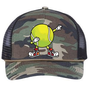 Cute Tennis Design For Tennis Player Racket Sport Retro Rope Trucker Hat Cap