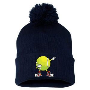 Cute Tennis Design For Tennis Player Racket Sport Pom Pom 12in Knit Beanie