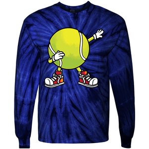 Cute Tennis Design For Tennis Player Racket Sport Tie-Dye Long Sleeve Shirt