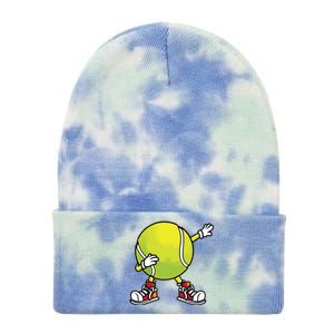 Cute Tennis Design For Tennis Player Racket Sport Tie Dye 12in Knit Beanie