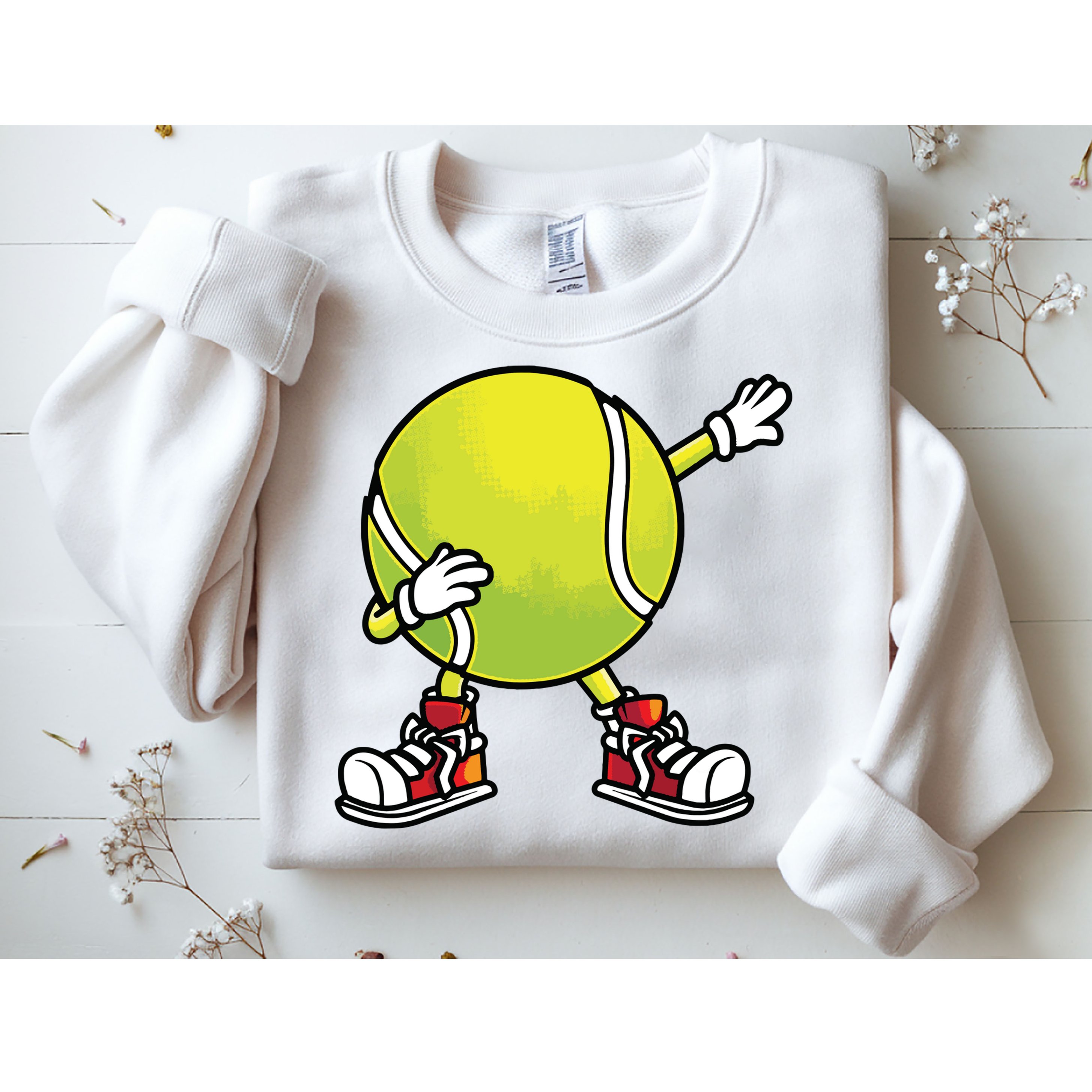 Cute Tennis Design For Tennis Player Racket Sport Sweatshirt