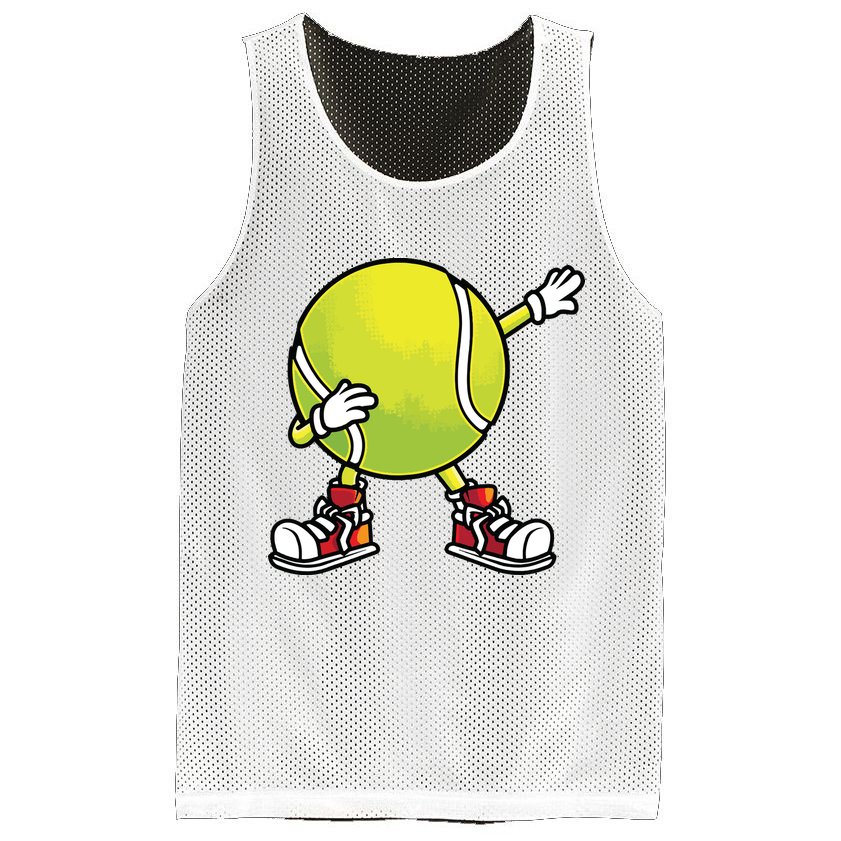 Cute Tennis Design For Tennis Player Racket Sport Mesh Reversible Basketball Jersey Tank