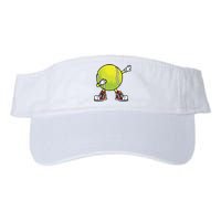 Cute Tennis Design For Tennis Player Racket Sport Valucap Bio-Washed Visor