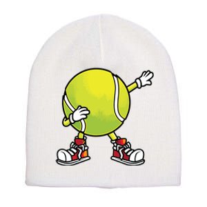 Cute Tennis Design For Tennis Player Racket Sport Short Acrylic Beanie