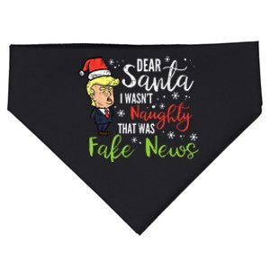 Christmas Trump Dear Santa Fake News Funny Xmas USA-Made Doggie Bandana