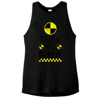 Crash Test Dummy Last Minute Costume Funny Halloween Ladies PosiCharge Tri-Blend Wicking Tank