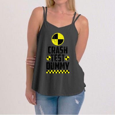 Crash Test Dummy Last Minute Costume Funny Halloween Women's Strappy Tank