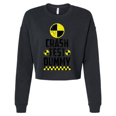 Crash Test Dummy Last Minute Costume Funny Halloween Cropped Pullover Crew